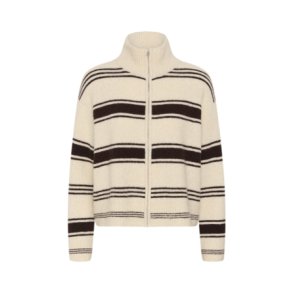 Part Two - CamiriaPW Pullover - Off White w. Brown Stripes