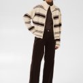 Part Two - CamiriaPW Pullover - Off White w. Brown Stripes