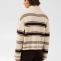 Part Two - CamiriaPW Pullover - Off White w. Brown Stripes