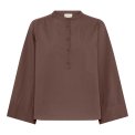 FRAU - Madrid wide sleeve shirt - Coffee Quartz