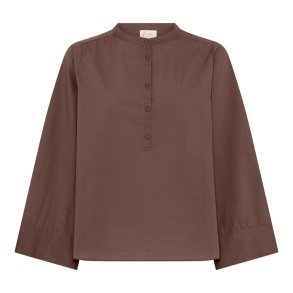 FRAU - Madrid wide sleeve shirt - Coffee Quartz