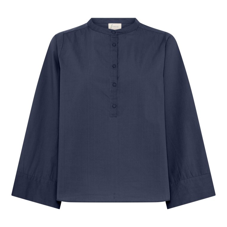 FRAU - Madrid wide sleeve shirt - India Ink