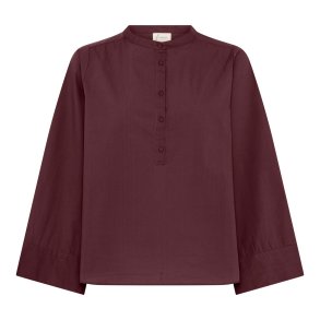 FRAU - Madrid wide sleeve shirt - Red Mahogany