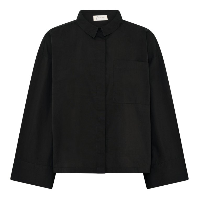 FRAU - Nice wide sleeve shirt - Black