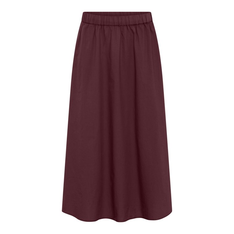 FRAU - Melbourne ankle skirt - Red Mahogany