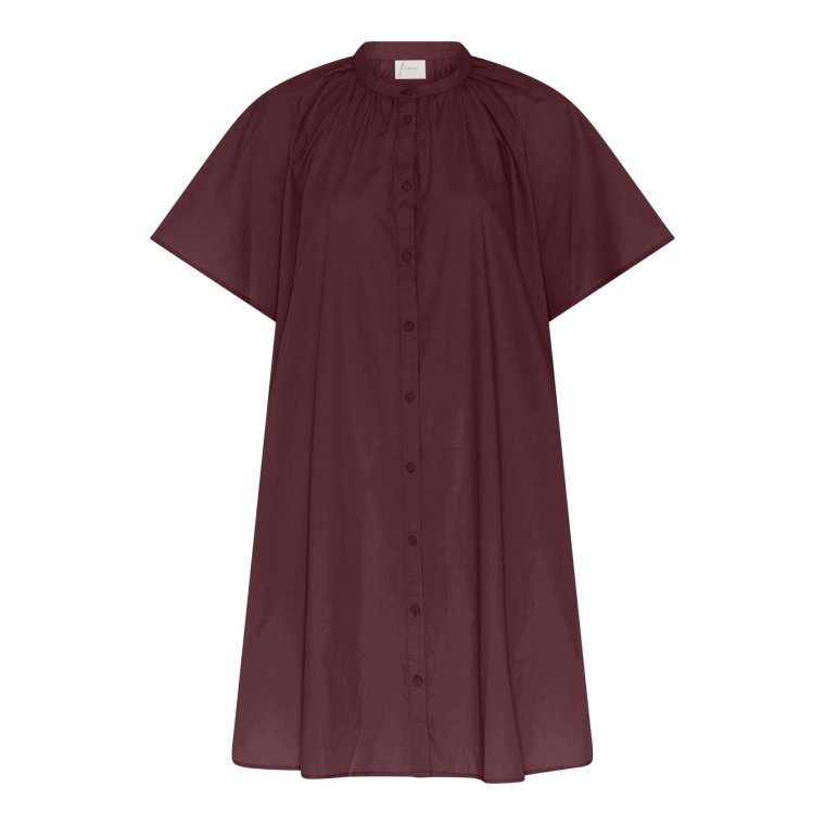 FRAU - Siena short dress - Red Mahogany