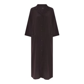 FRAU - Berlin silk crepe dress - Chocolate Torte