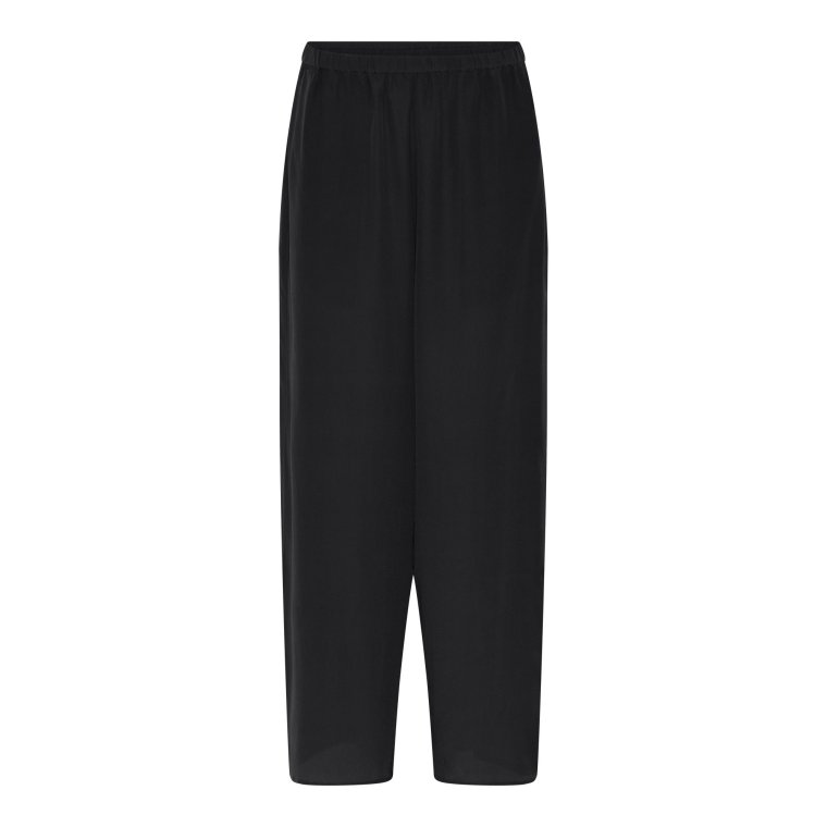Frau - Cayenne silk crepe pant - Black