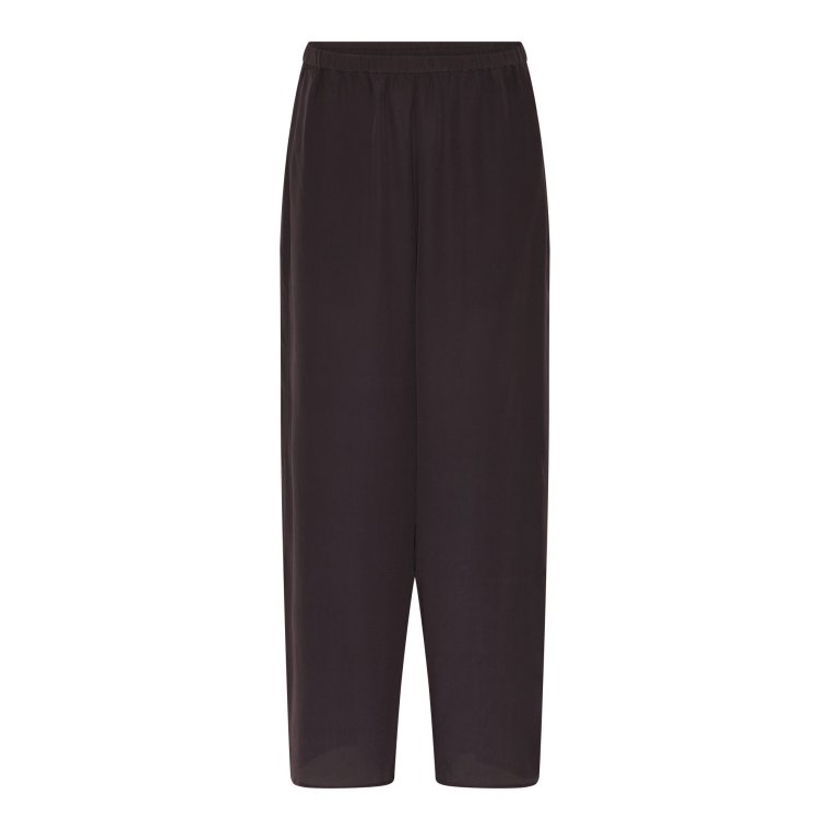 Frau - Cayenne silk crepe pant - Chocolate Torte