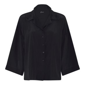 FRAU - Berlin silk crepe shirt - Black