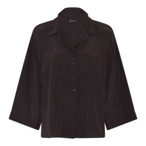 FRAU - Berlin silk crepe shirt - Chocolate Torte