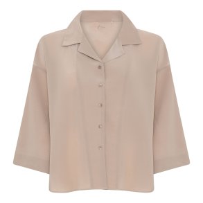 FRAU - Berlin silk crepe shirt - Stucco