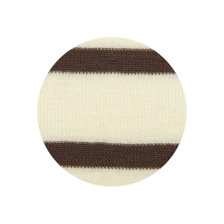 By Basics - 4002 shirt r-neck l/s - raw white/chestnut