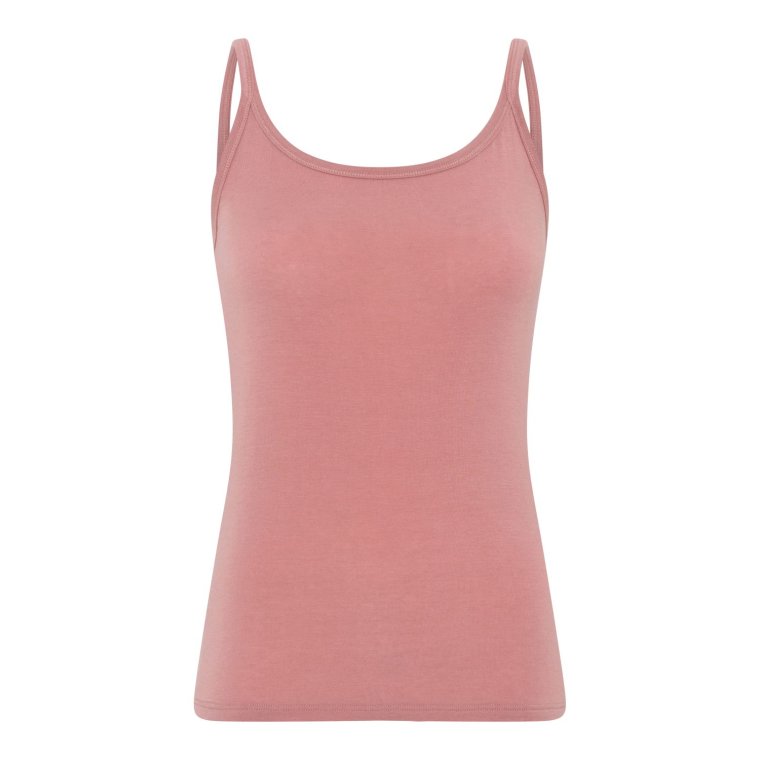 Frau - Linz cashmere singlet top - Ash Rose