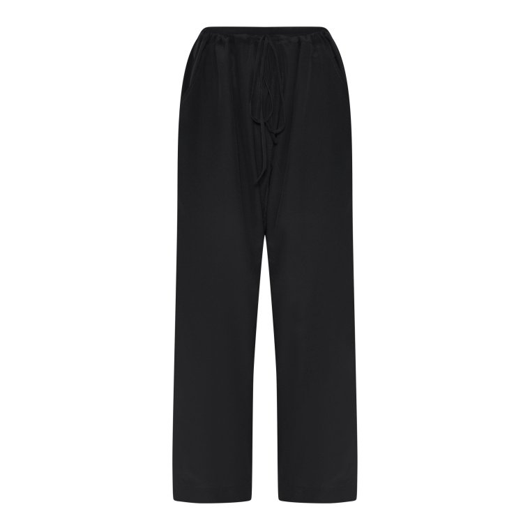 FRAU - Milano silk crepe pant - Black