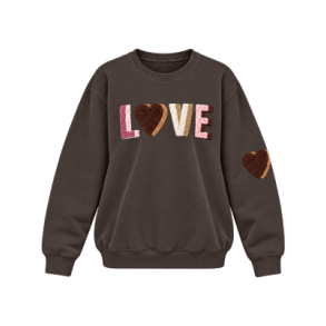 LULU�S LOVE - Love sweatshirt multi double - Chicory Coffee