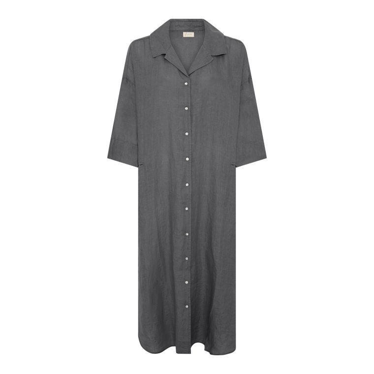 FRAU - Berlin pure linen dress - Beluga