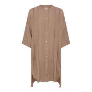 FRAU - Seoul 2/4 pure linen deco long shirt - Roebuck