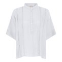 FRAU - Delhi ss pure linen deco shirt - Bright White