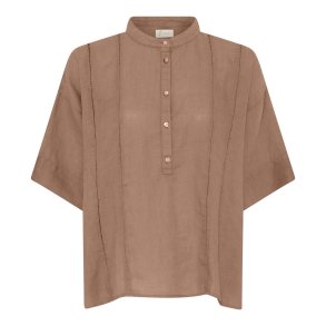 FRAU - Delhi ss pure linen deco shirt - Roebuck