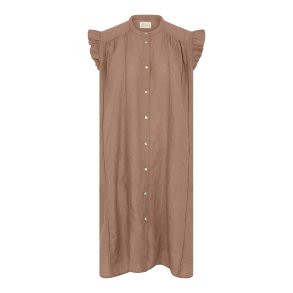 FRAU - Napoli pure linen deco knee dress - Roebuck