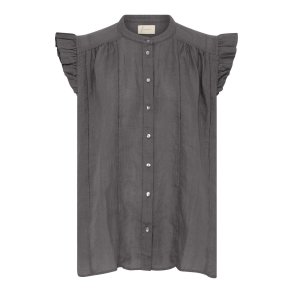 FRAU - Napoli pure linen deco top - Beluga