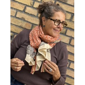 Craft Sisters - Bagru Scarf - Rust - 119
