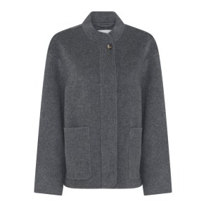 Frau - Chicago pure wool jacket - Dark Grey Melange