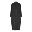 Frau - Chicago pure wool long coat - Chocolate Torte melange