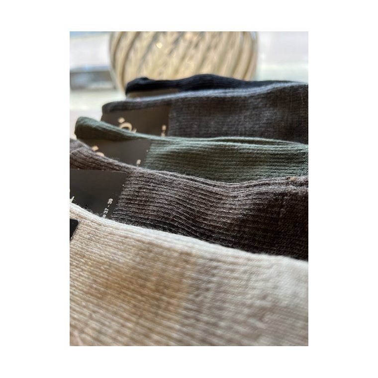 Mp Denmark - Fine wool rib socks - Black