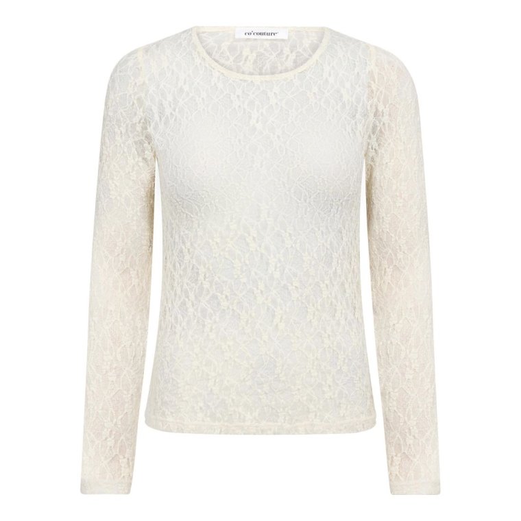 Co`couture - BarnaCC O-Neck Blouse - Off-White