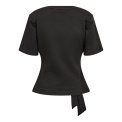 Co`couture - OrianeCC Pleat Tie Tee - Black