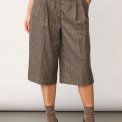 Co`couture - VeyaCC Check Bermuda - Brown