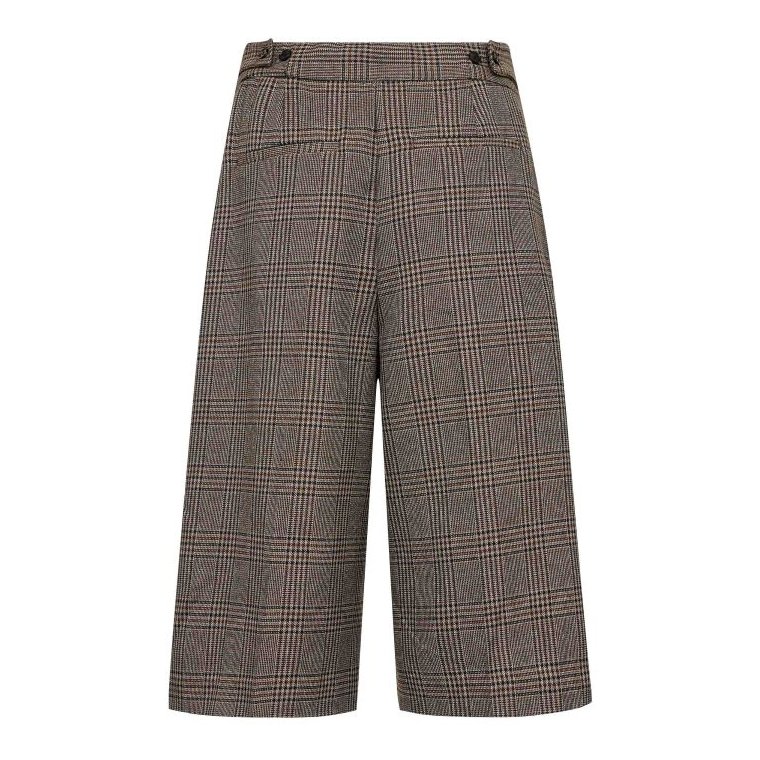 Co`couture - VeyaCC Check Bermuda - Brown