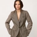Co`couture - VeyaCC Check Fitted Blazer - Brown