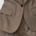 Co`couture - VeyaCC Check Fitted Blazer - Brown