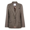 Co`couture - VeyaCC Check Fitted Blazer - Brown