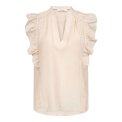 Co`couture - AviCC Lace SS V-Top - Mink