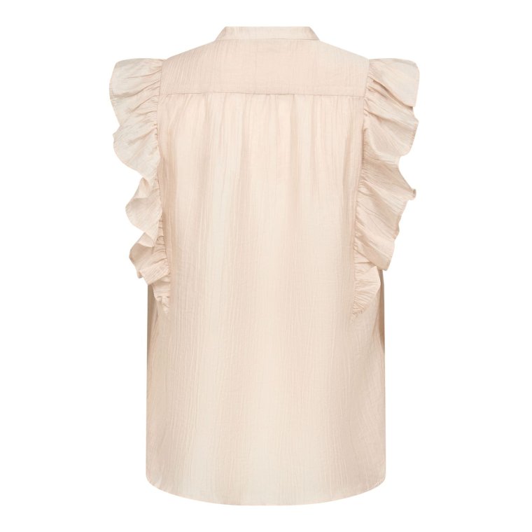 Co`couture - AviCC Lace SS V-Top - Mink