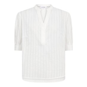 Co`couture - BessiCC V-Blouse - Off-White