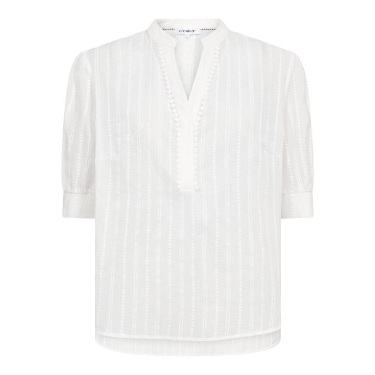 Co`couture - BessiCC V-Blouse - Off-White