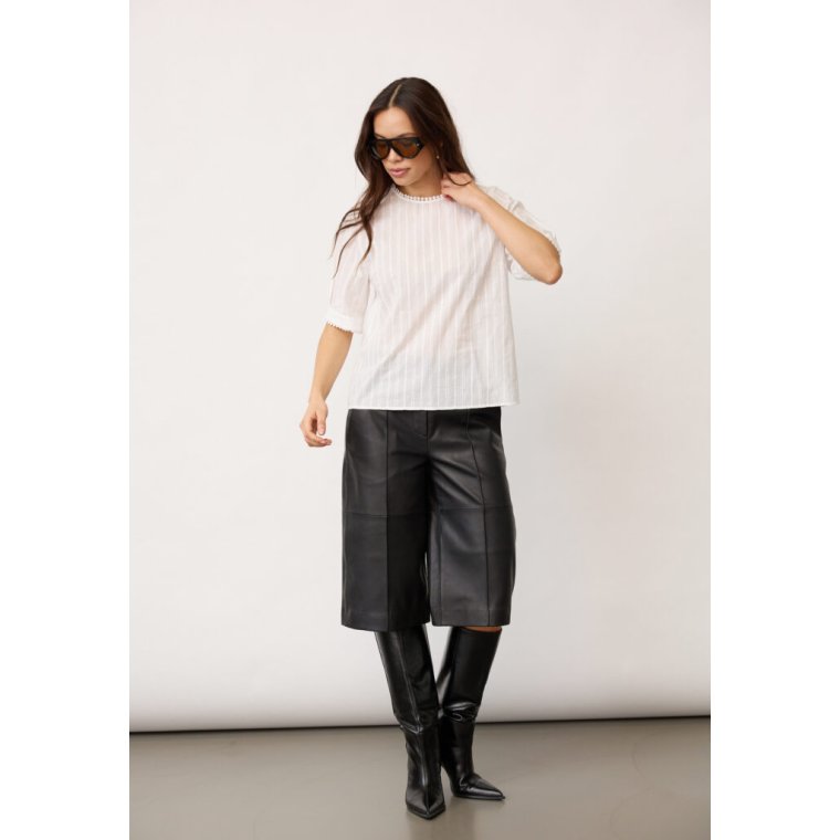 Co`couture - BessiCC V-Blouse - Off-White