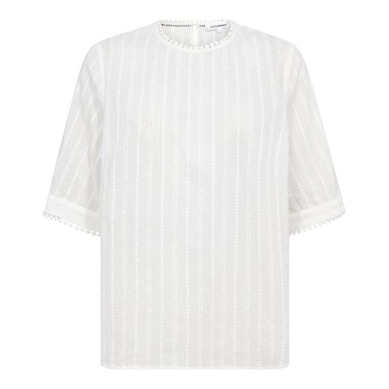 Co`couture - BessiCC V-Blouse - Off-White