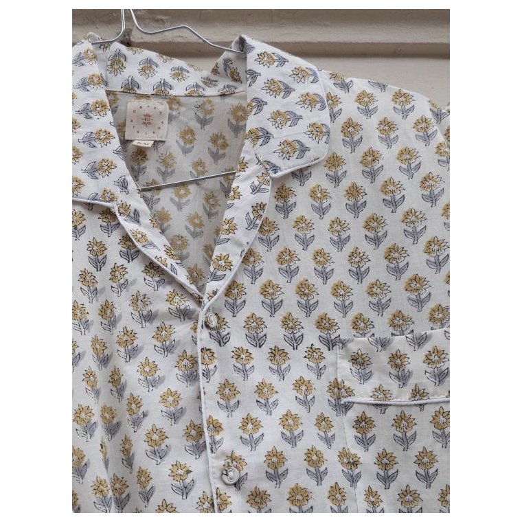 Craft Sisters - Classic Pyjamas Blockprint - 128 Beige Flower