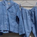 Craft Sisters - Classic Pyjamas Blockprint - 230 Blue Opal
