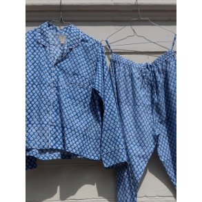 Craft Sisters - Classic Pyjamas Blockprint - 230 Blue Opal