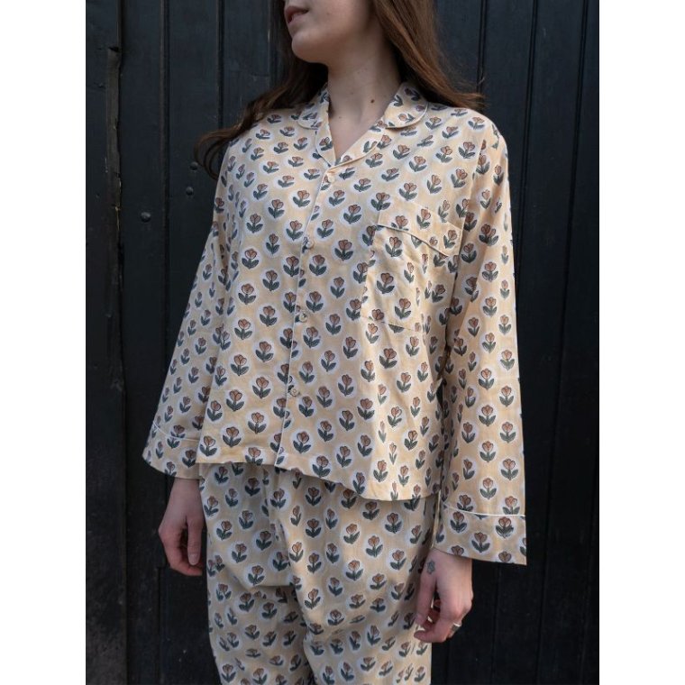 Craft Sisters - Classic Pyjamas Blockprint - 921 Retro Flower