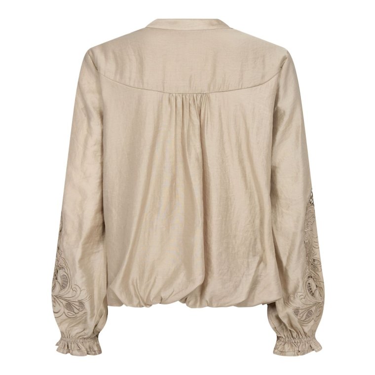 Co`couture - DelinCC Balloon Emb Shirt - Mink