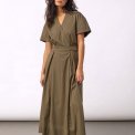 Co`couture - ElaraCC SS Wrap Dress - Olive