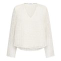 Co`couture - BaltaCC Padded V-Blouse - Off-White